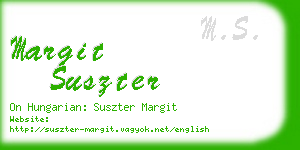 margit suszter business card